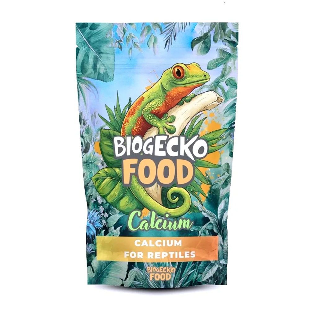 BioGecko Food Wapno dla Gadów Płazów i Ślimaków bez D3 50g
